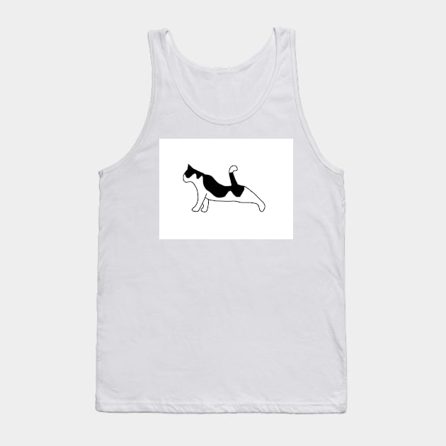 Black and white cat Tank Top by Noamdelf06